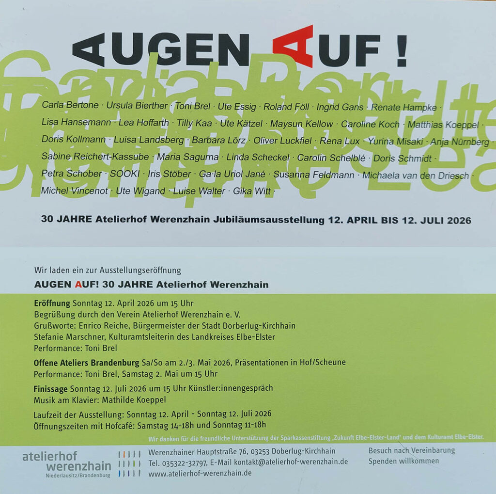 Einladung Ausstellung Augen Auf! 2026